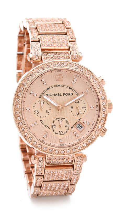 michael kors uhr rosegold parker|Michael Kors rose gold parker.